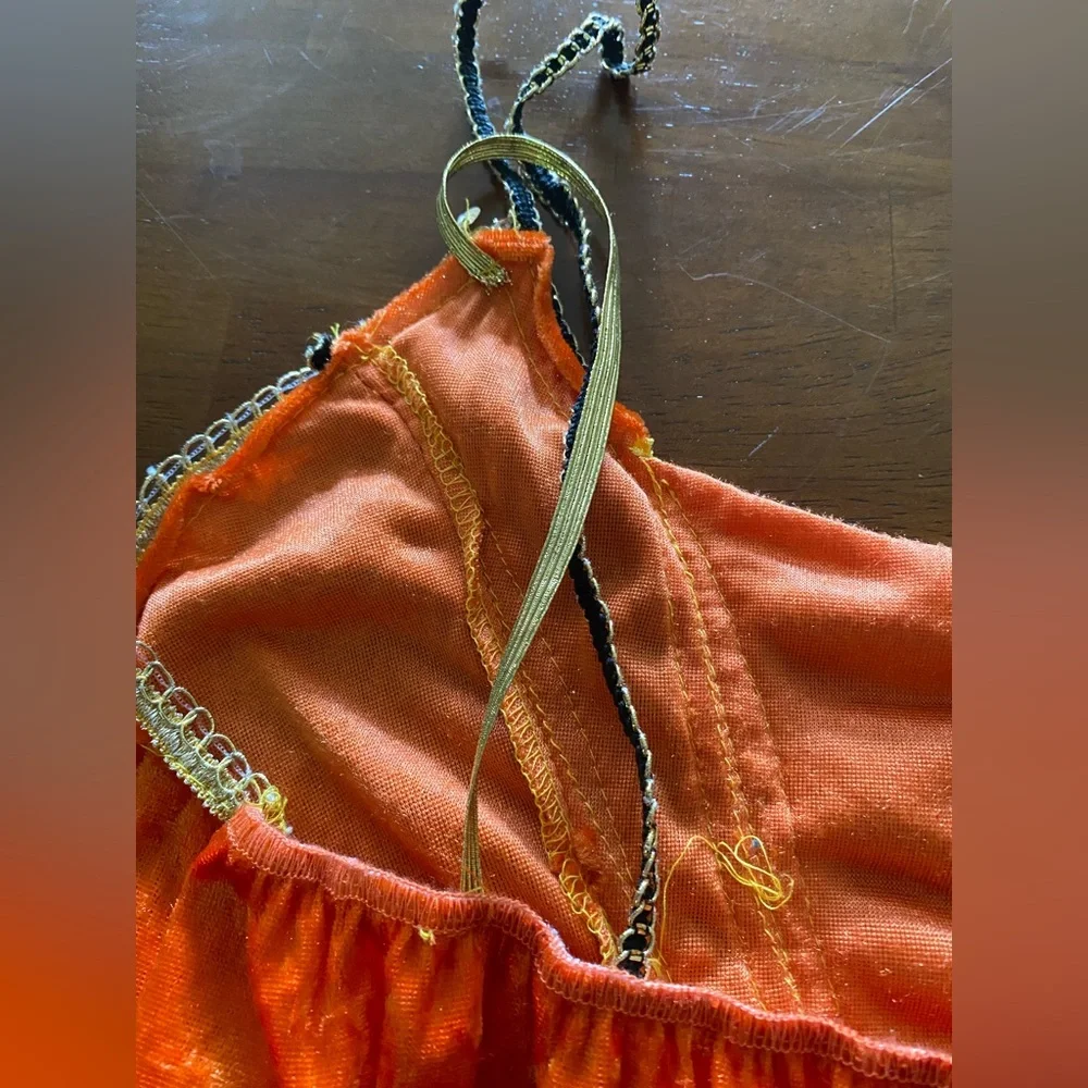 Rubies Elf / fire youth one size Halloween dress. Includes slippers.